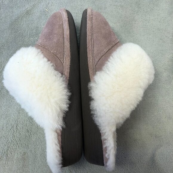 Nunuuk Joy Mauve Sheepskin Lining Indoor/Outdoor Slippers - Picture 7 of 10